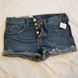 BDG mid rise denim shorts